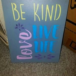 Be kind canvas